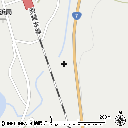 秋田県にかほ市象潟町小砂川（石橋）周辺の地図