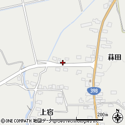 秋田県湯沢市三梨町菻田136周辺の地図