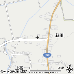 秋田県湯沢市三梨町菻田129周辺の地図