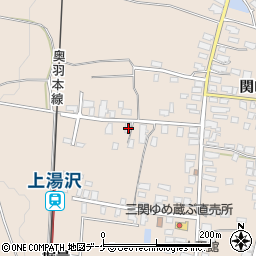 秋田県湯沢市関口関口45周辺の地図