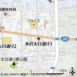 水沢太日通郵便局周辺の地図