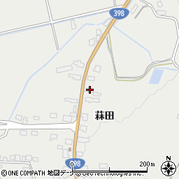 秋田県湯沢市三梨町菻田81-1周辺の地図