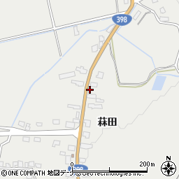 秋田県湯沢市三梨町菻田86-1周辺の地図