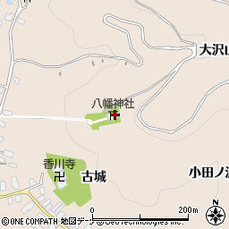 秋田県湯沢市関口古城廻周辺の地図