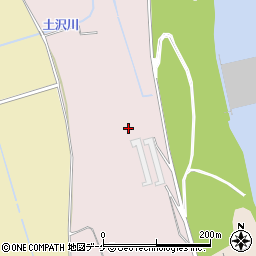秋田県湯沢市山田（福島川原）周辺の地図