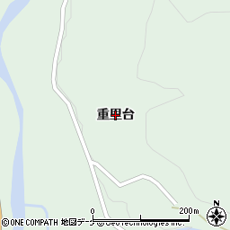 秋田県東成瀬村（雄勝郡）椿川（重里台）周辺の地図