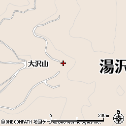 秋田県湯沢市関口大沢山周辺の地図