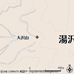 秋田県湯沢市関口（大沢山）周辺の地図