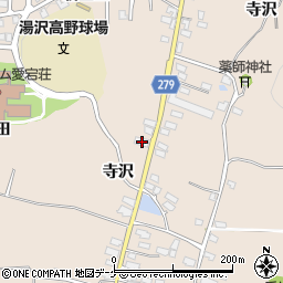 秋田県湯沢市関口上寺沢109周辺の地図