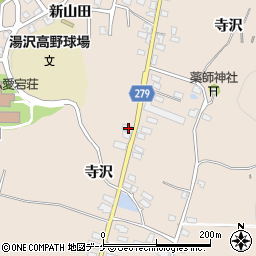 秋田県湯沢市関口上寺沢108周辺の地図