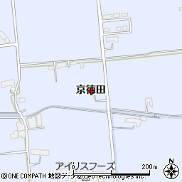 岩手県奥州市胆沢南都田京徳田周辺の地図