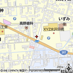 岩手県奥州市水沢谷地明円46周辺の地図