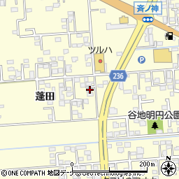 岩手県奥州市水沢蓬田37-3周辺の地図