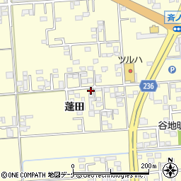 岩手県奥州市水沢蓬田41-2周辺の地図