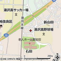 秋田県湯沢市関口石田周辺の地図