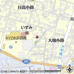 岩手県奥州市水沢田小路76周辺の地図