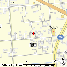 岩手県奥州市水沢蓬田24-3周辺の地図