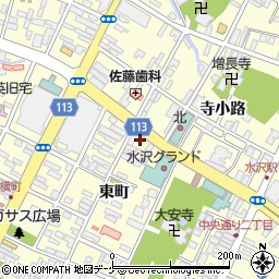 株式会社ウエダ　水沢店周辺の地図