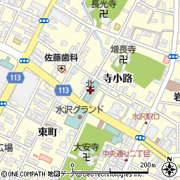 個室空間 湯葉豆腐料理 福福屋 水沢駅前店周辺の地図