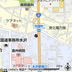 ＪＡ水沢ＳＳ周辺の地図
