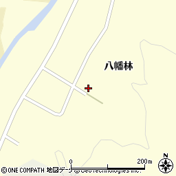 秋田県湯沢市松岡八幡林83周辺の地図