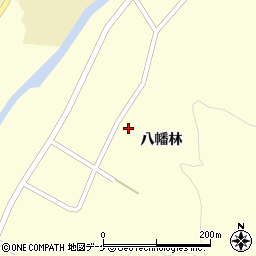 秋田県湯沢市松岡八幡林128周辺の地図