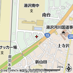 秋田県湯沢市南台8周辺の地図