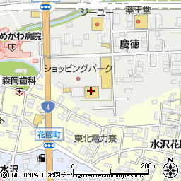 イエローハット水沢店周辺の地図