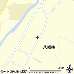 秋田県湯沢市松岡八幡林134周辺の地図