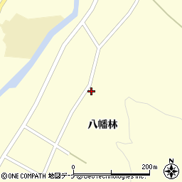 秋田県湯沢市松岡八幡林159周辺の地図