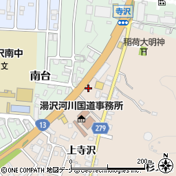 秋田県湯沢市関口上寺沢39周辺の地図