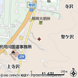秋田県湯沢市関口聖ケ沢周辺の地図