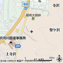 秋田県湯沢市関口（聖ケ沢）周辺の地図