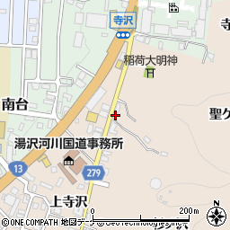 秋田県湯沢市関口寺沢159-2周辺の地図
