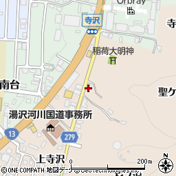 秋田県湯沢市関口寺沢159周辺の地図