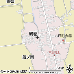 秋田県湯沢市山田筬ノ目72周辺の地図