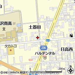 弘前屋周辺の地図