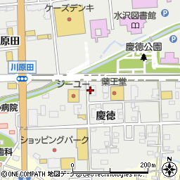 回転鮨 清次郎 水沢店周辺の地図