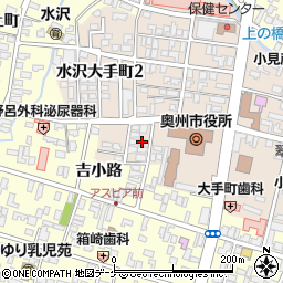 岩手県奥州市水沢大手町1丁目8周辺の地図