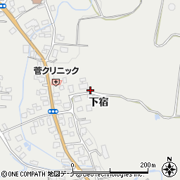 秋田県湯沢市三梨町下宿周辺の地図