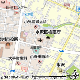 水沢簡易裁判所周辺の地図