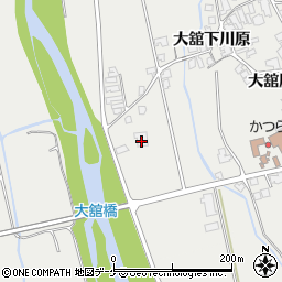 秋田県湯沢市川連町大舘川原72周辺の地図