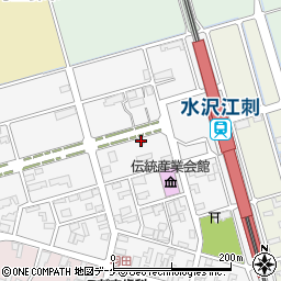 日産レンタカー水沢江刺駅前店周辺の地図