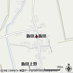 秋田県湯沢市三梨町飯田上飯田周辺の地図