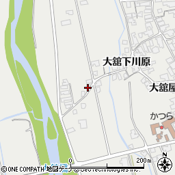 秋田県湯沢市川連町大舘川原64周辺の地図