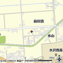 岩手県奥州市水沢前田袋121周辺の地図