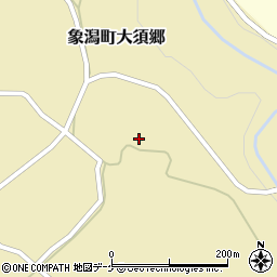 秋田県にかほ市象潟町大須郷大ノ口周辺の地図