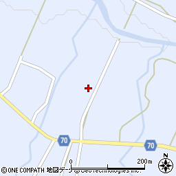 秋田県由利本荘市鳥海町中直根（四ツ矢）周辺の地図