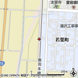 秋田県湯沢市関口（桐木田）周辺の地図