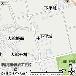 秋田県湯沢市川連町大舘栗木周辺の地図